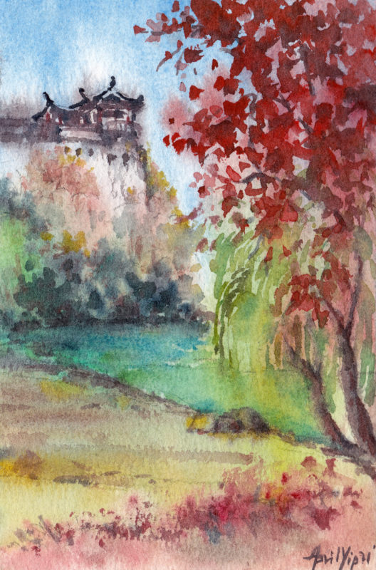 Fall Colors, 17x11cm, USD 65