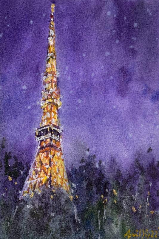 TokyoTower, 11x17cm, USD65