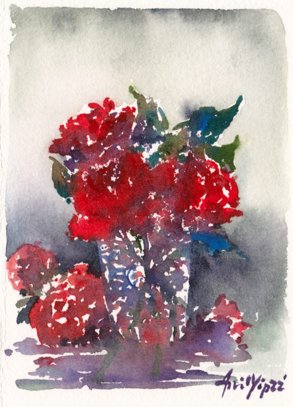RedFlowers, 13x9.5cm, USD45